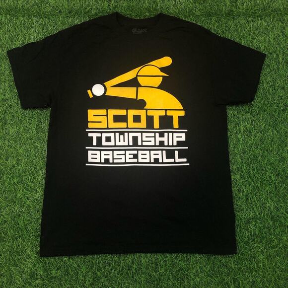 Gildan Other - Men’s Black ‘Scott Township Baseball’ Graphic Number Tee